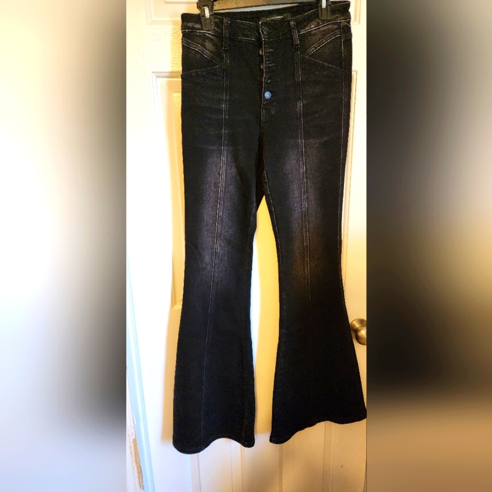Womens Flying Money super flare jeans.